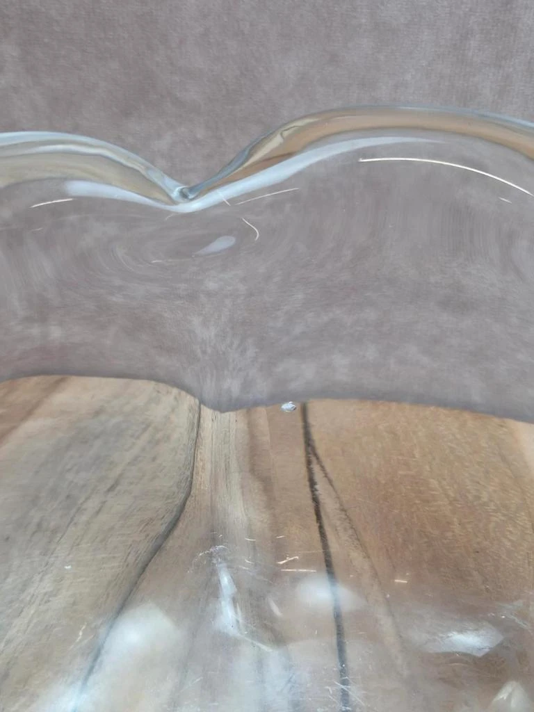 Massive Kosta signed crystal bowl - vintage Scandinavian design – photo 6